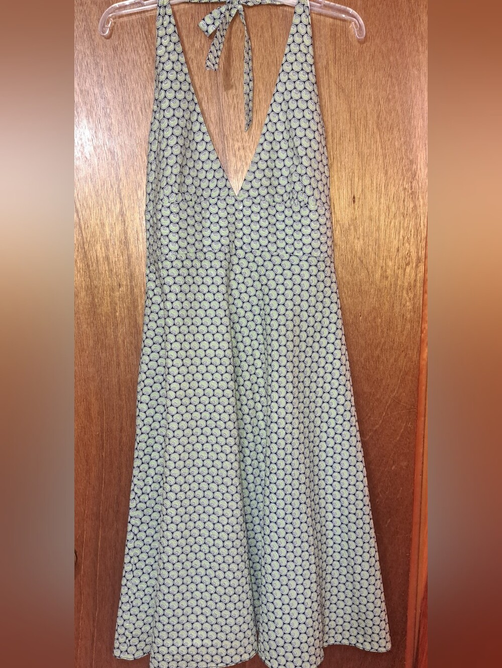 J. Crew Navy And Green Sundress